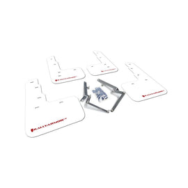 Rally Armor Mud Flap White/Red Logo for 2017-2020 Honda Civic (MF47-UR-WH/RD)