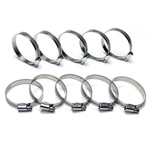 Load image into Gallery viewer, HPS Stainless Steel Embossed Hose Clamps Size 24 10pc Pack 1-1/2" - 2" (38mm-51mm) (EMSC-35-50 x10) (EMSC-35-50x10)