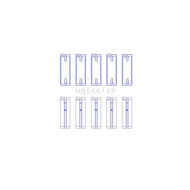 King Engine Bearings Main Bearing Set for 2010-2017 Volkswagen CC (MB5661XP)