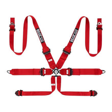 Load image into Gallery viewer, Sparco 3" 6-Point Hans Aluminum Competition Harness (04818RHAL1)
