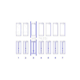 King Engine Bearings Main Bearing Set for 1971-1973 Jeep J-100 (MB 763SI 040)