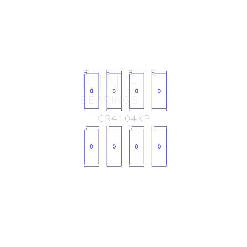 King Engine Bearings Connecting Rod Bearing Set for 1995-2001 Volkswagen Combi (CR4104XP)