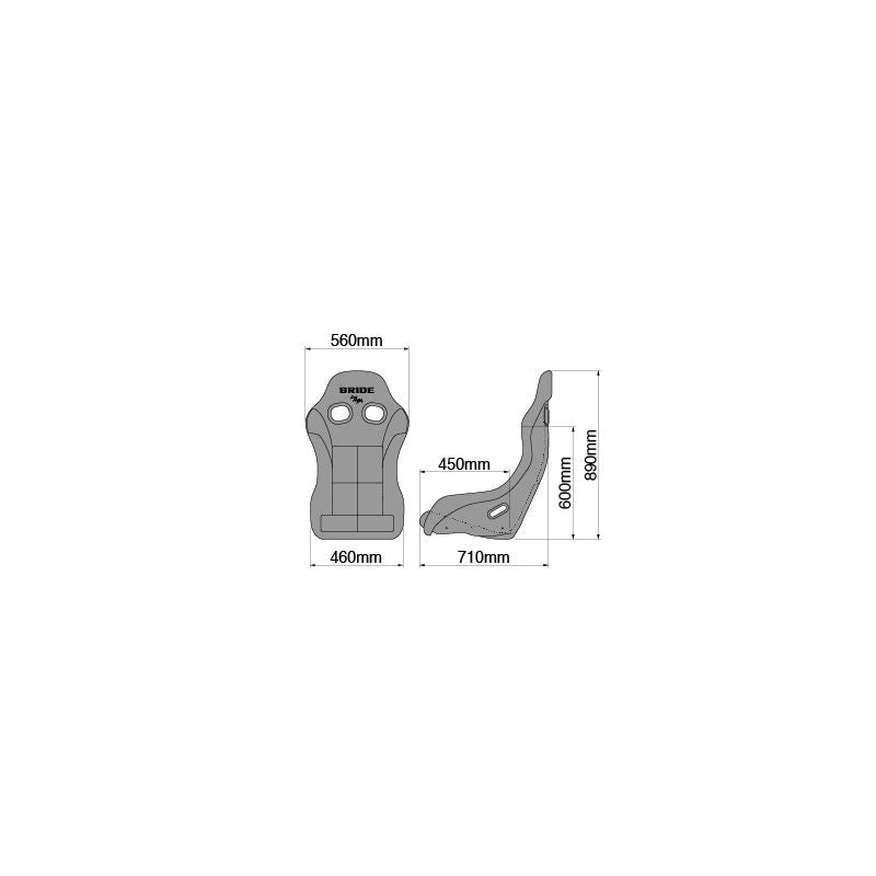 Bride ZETA IV REIMS (BLACK-BLUE) (FRP) (HA1CNF) – JM Auto Racing