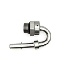 Load image into Gallery viewer, Deatschwerks 8AN ORB Male to 3/8" Male EFI Quick Connect Adapter 180? (incl O-Ring) (6-02-0116)