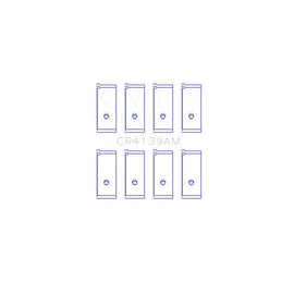 King Engine Bearings Connecting Rod Bearing Set for 1981-1986 Honda Civic (CR4139AM0.5)