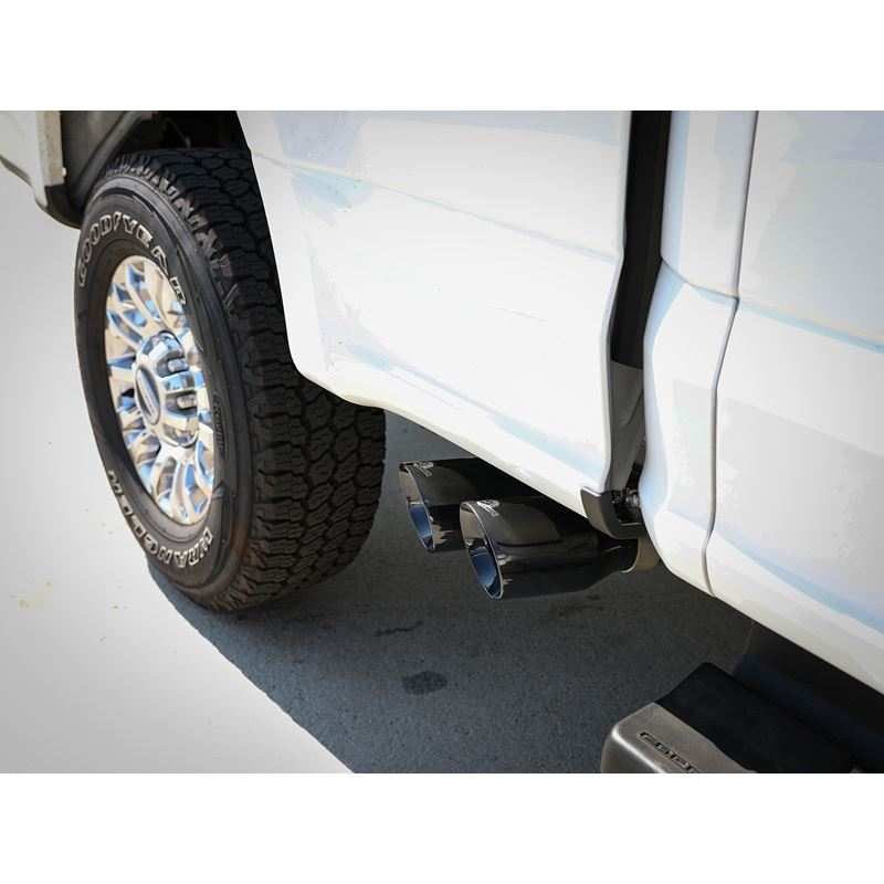 afe Rebel Series 3 IN 409 Stainless Steel Cat-Back Exhaust System w/Black Tip (49-43117-B)