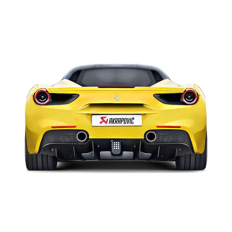 Akrapovic 16-17 Ferrari 488 GTB/488 Spyder Slip-On Line (Titanium) w/ Carbon Tips (MTP-FE488H)
