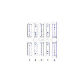 King Engine Bearings Main Bearing Set for 2004-2014 Subaru Impreza (MB5382XPG)