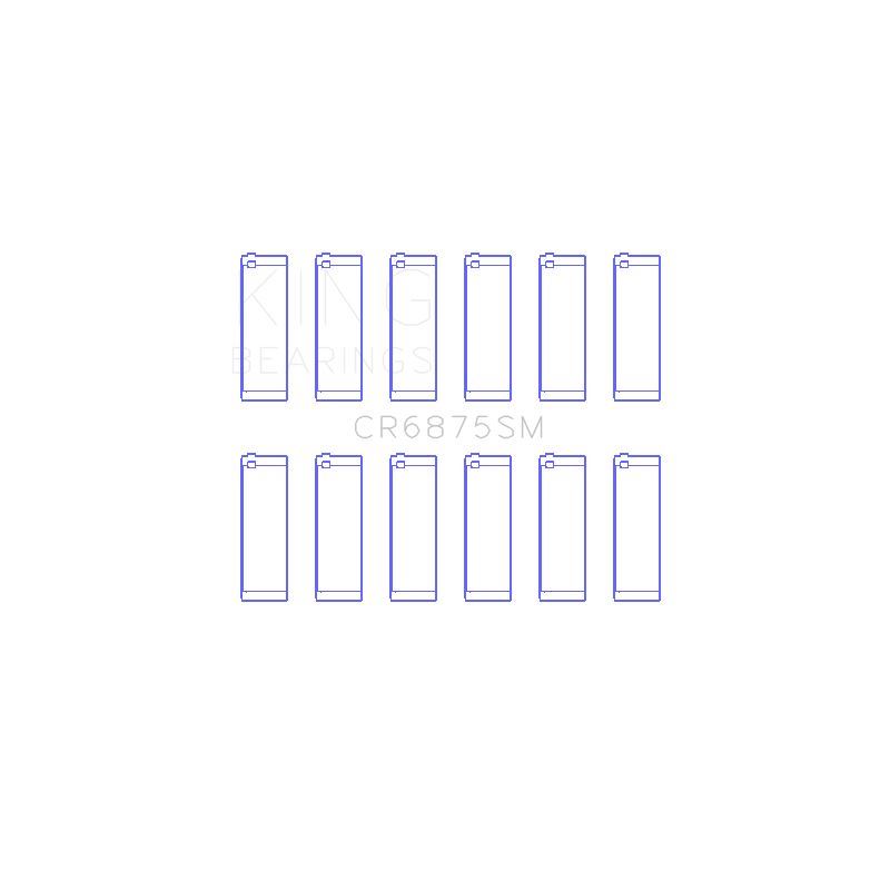 King Engine Bearings Connecting Rod Bearing Set for 2009-2010 BMW 328i xDrive (CR6875SM)