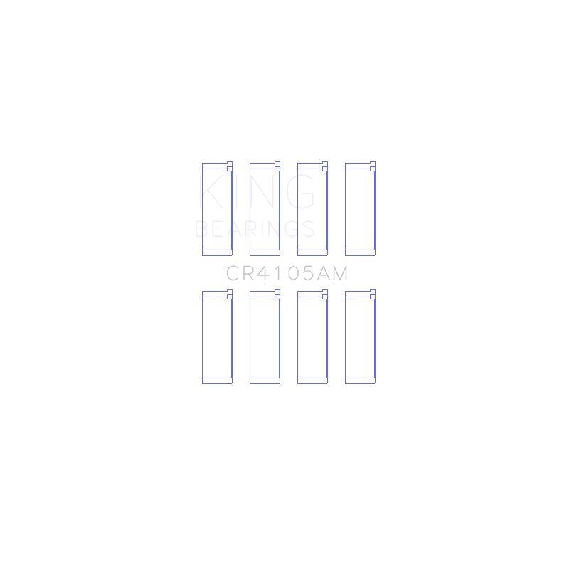 King Engine Bearings Connecting Rod Bearing Set for 1993-1997 Mazda MX-6 (CR4105AM)