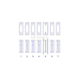 King Engine Bearings Main Bearing Set (MB7063XP)