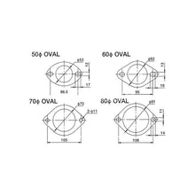 Load image into Gallery viewer, GReddy Oval 2-lt Exhaust Gasket (3.15" ID) (11000305)