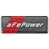aFe POWER Motorsports Logo Urocal; Carbon Fiber 1.86 IN x 5.12 IN (40-10207)