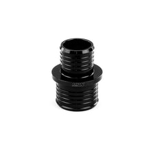 Load image into Gallery viewer, HPS Billet Multi-ribbed aluminum reducing hose union, 1-3/8" - 1-1/2" OD, black (AHUR-138-150-BLK)
