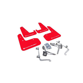 Rally Armor Red Mud Flap/White Logo for 2011-2014 Subaru Impreza (MF19-UR-RD/WH)