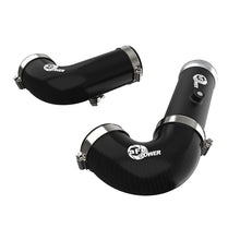Load image into Gallery viewer, aFe BladeRunner 3 IN & 3-1/2 IN Aluminum Hot and Cold Charge Pipe Kit Black for 2021-2021 Cadillac Escalade(46-20454-B)