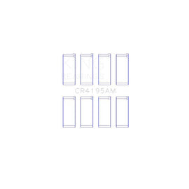 King Engine Bearings Connecting Rod Bearing Set for 1995-1999 Dodge Avenger (CR4195AM)