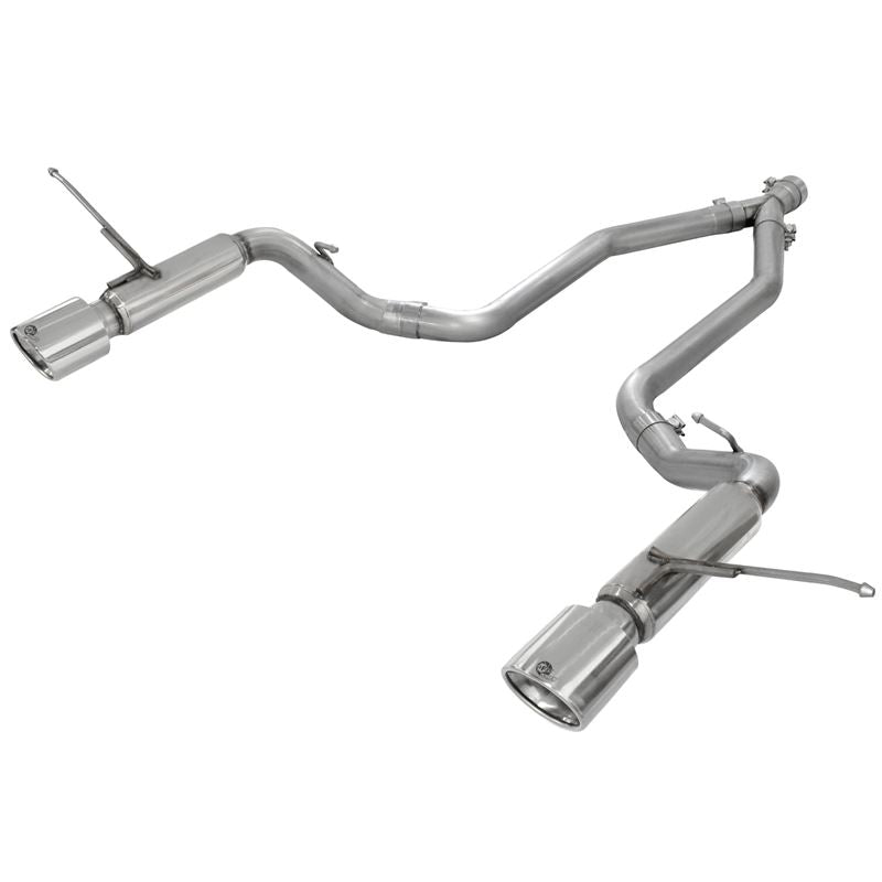aFe Large Bore-HD 2-1/2in 409 Stainless Steel DPF-Back Exhaust System (49-46234)