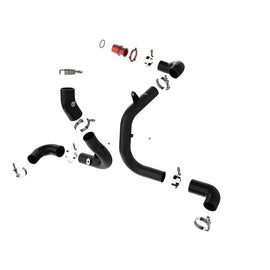 aFe BladeRunner Aluminum HotandCold Charge Pipe Kit Black w/Turbo Muffler(46-20415-B)