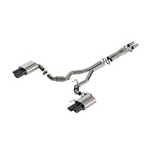 Load image into Gallery viewer, Borla 3 in ATAK Catback Non-Active Exhaust- Black Chrome Quad Tip for 2024 Ford Mustang GT 5.0L V8 (140970BC)