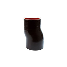 Load image into Gallery viewer, HPS 3" ID, 6" Long High Temp 4 ply Reinforced Silicone Offset Coupler Hose (HTSOC-300-L6-BLK)