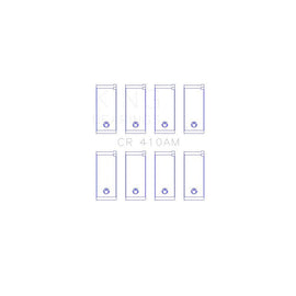 King Engine Bearings Connecting Rod Bearing Set for 1971-1973 Ford Pinto (CR 410AM 010)