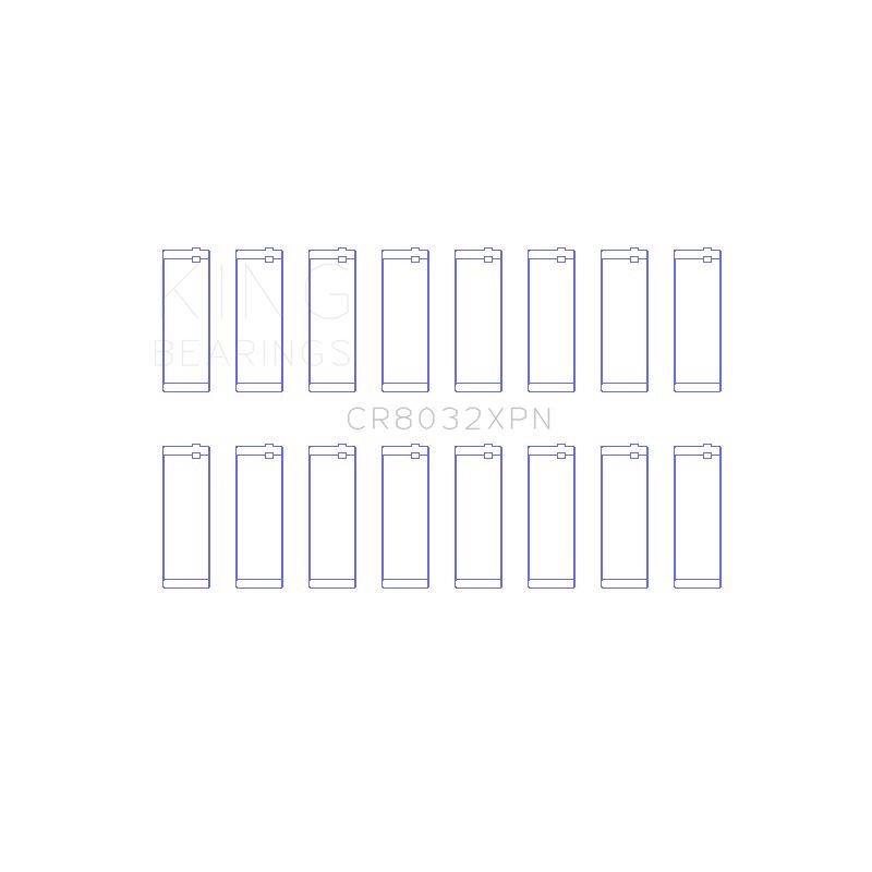 King Engine Bearings Connecting Rod Bearing Set for 2012-2014 Chrysler 300 (CR8032XPN.026)