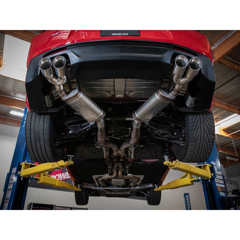 aFe MACH Force-Xp 2-1/2 IN 409 Stainless Steel Axle-Back Exhaust System Polished (49-44119-P)