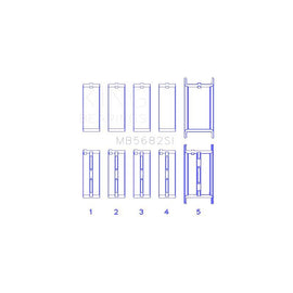 King Engine Bearings Main Bearing Set for 2003-2006 Chevrolet C5500 Kodiak (MB5682SI 020)