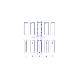 King Engine Bearings Main Bearing Set for 2012-2013 BMW X1 (MB5784SI0.25)