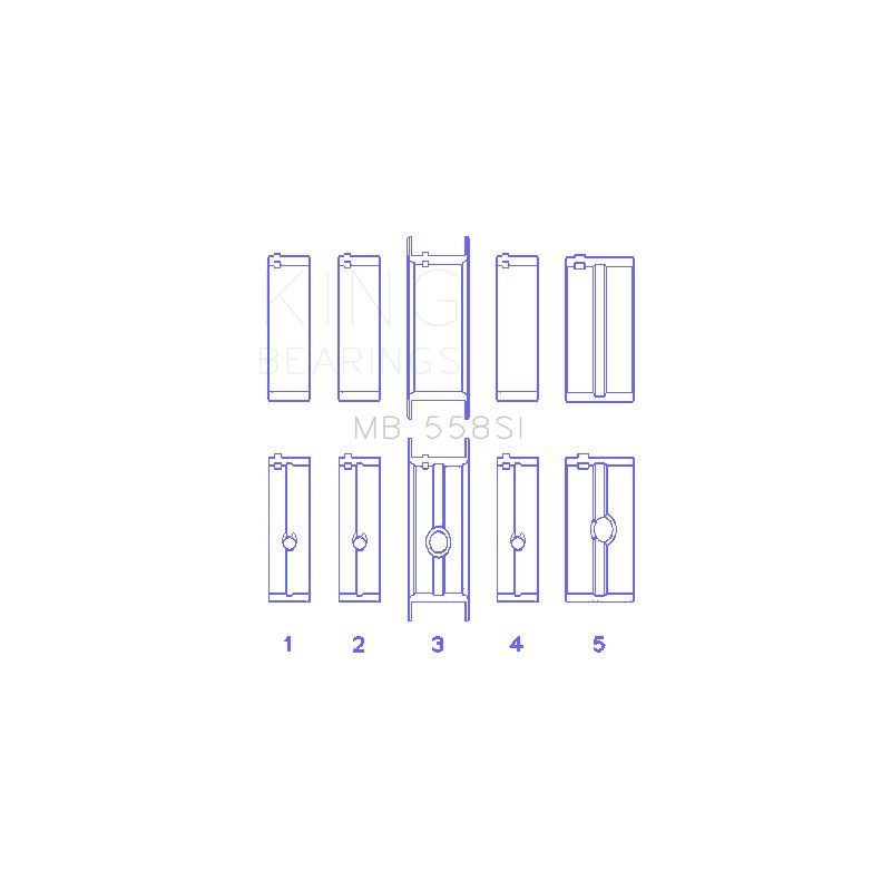 King Engine Bearings Main Bearing Set for 1966-1970 Fargo A100 Van (MB 558SI 010)