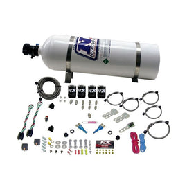 Nitrous Express Ford EFI Dual Stage Nitrous Kit (50-150HP x 2) w/15lb Bottle (20124-15)