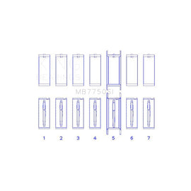 King Engine Bearings Main Bearing Set for 1968-1973 Ford P-100 (MB7750SI 030)