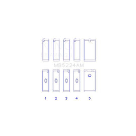 King Engine Bearings Main Bearing Set for 1970-1972 Chevrolet Biscayne (MB5224AM)