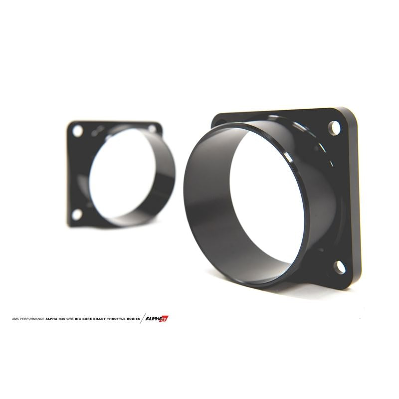 ALPHA R35 GT-R Big Bore Billet Throttle Bodies - TB Set w/ Std Hose Flanges (ALP.07.08.0006-3)