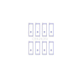 King Engine Bearings Connecting Rod Bearing Set for 1998-2009 Toyota Corolla (CR4263SI)