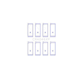 King Engine Bearings Connecting Rod Bearing Set for 1992-1995 Honda Civic (CR4046XP0.25)