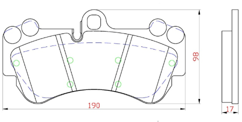 Yellow Speed Racing Competition Compound Front Brake Pads
