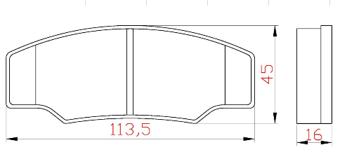 Yellow Speed Racing Competition Compound Rear Brake Pads