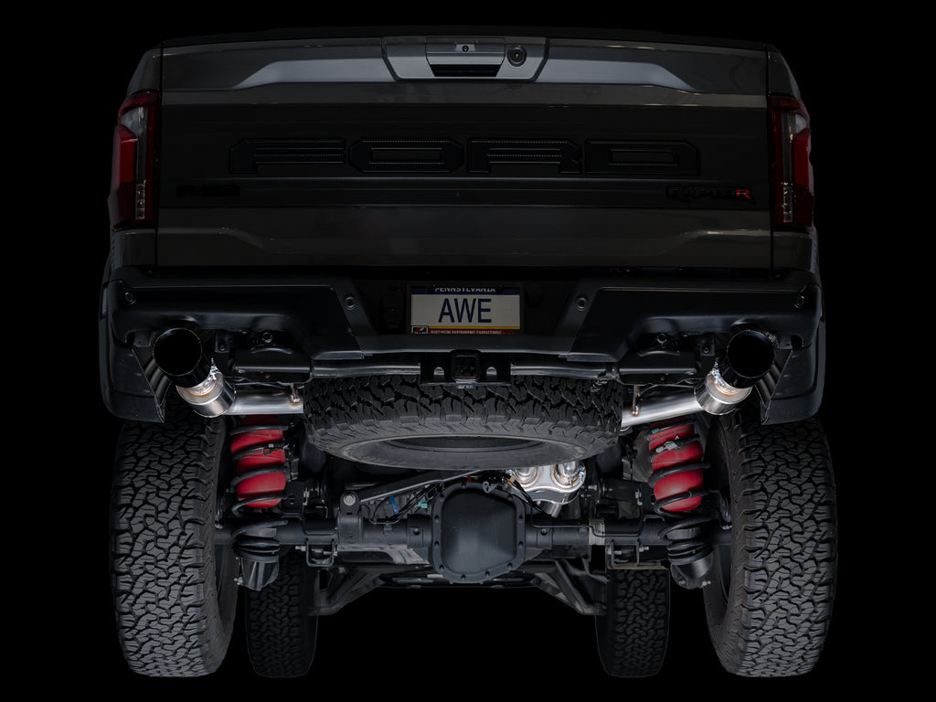 AWE Tuning Gen 3 Raptor R SwitchPath Exhaust - Diamond Black Tips (3025-33852)