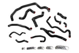 HPS Performance Silicone Radiator, Heater, Water Pump, and Expansion Tank Coolant Hose Kit Black (57-2000-BLK)