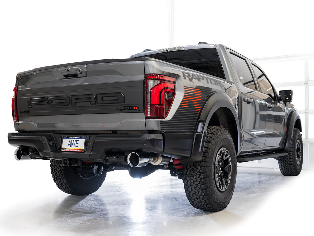 AWE Tuning Gen 3 Raptor R SwitchPath Exhaust  - Chrome Silver Tips (3025-32852)