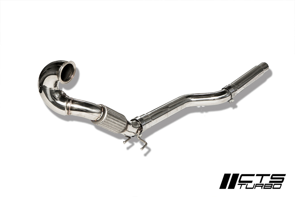 CTS Turbo MQB AWD Exhaust Downpipe (MK7/MK7.5 Golf AWD, Golf R, A3/S3/TT/TT-S Quattro) (CTS-EXH-DP-0015)