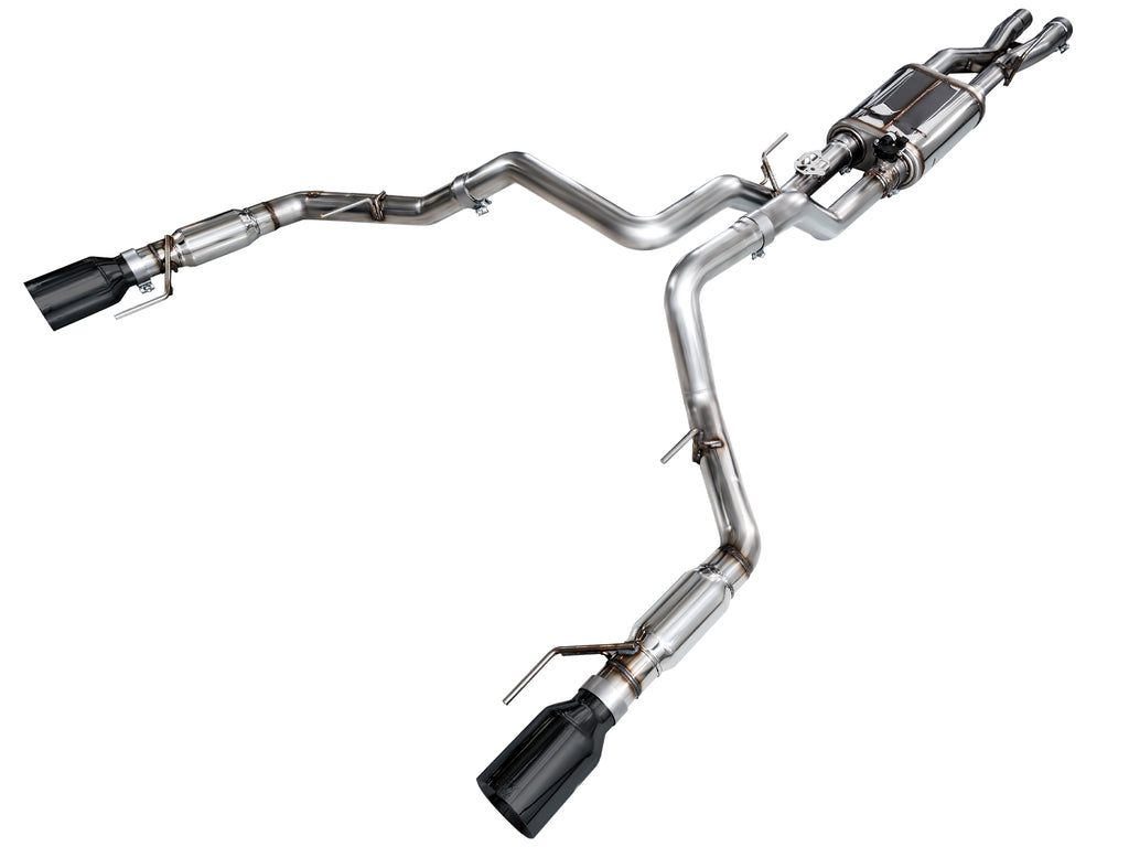 AWE Tuning Gen 3 Ford Raptor SwitchPath Exhaust  - Diamond Black Tips (3025-33356)