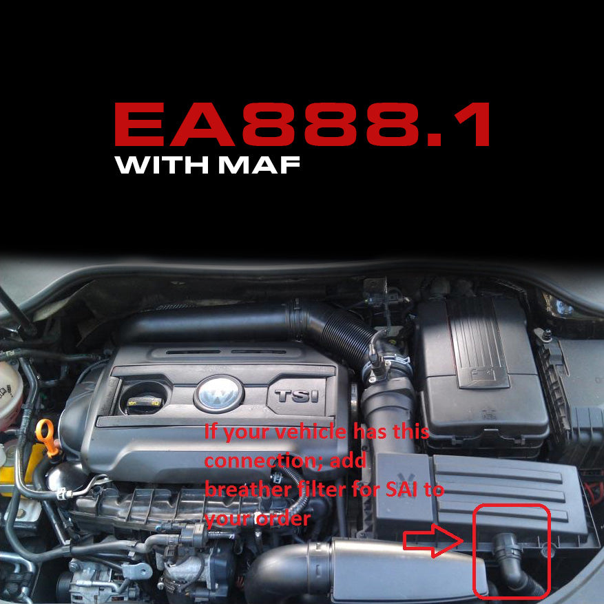CTS Turbo 3" Air Intake System for 1.8TSI/2.0TSI (EA888.1 and EA888.3 non-MQB) (CTS-IT-220R)