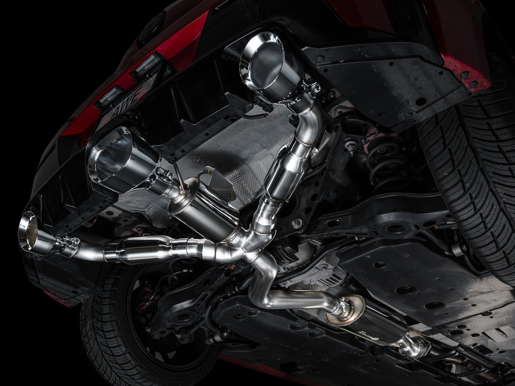 AWE Tuning 23-24 Toyota GR Corolla Touring Edition Catback Exhaust - Chrome Silver Tips (3015-52472)