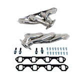 BBK 87-95 Ford F150 Truck 5.0 302 Shorty Unequal Length Exhaust Headers - 1-5/8 Silver Ceramic (35100)