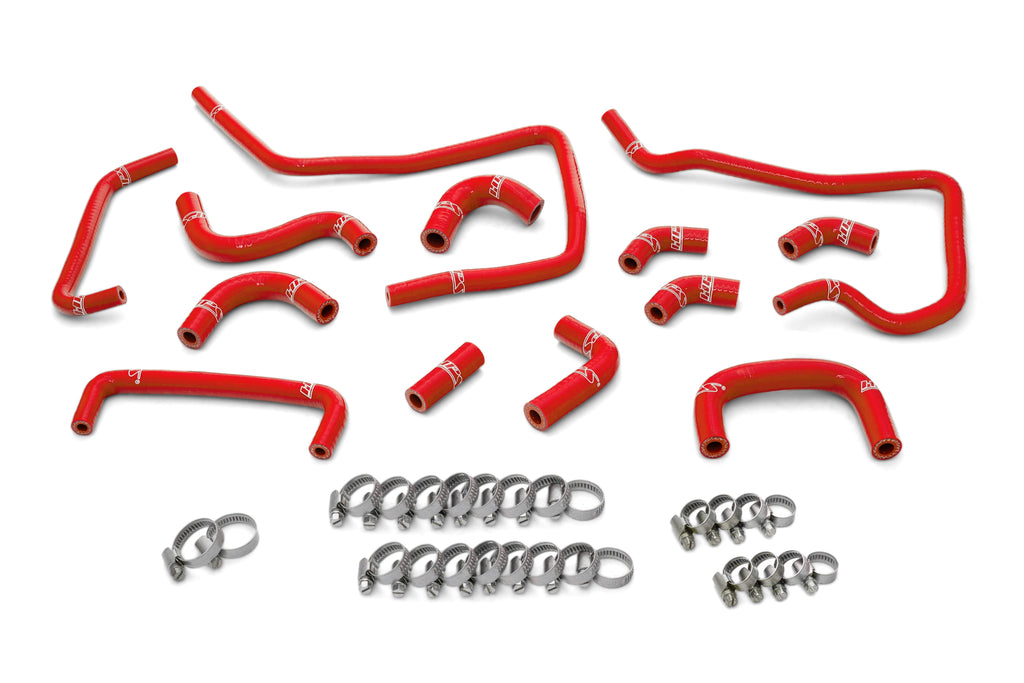 HPS Performance High Temp 3-ply Reinforced Silicone, Replaces OEM Ancillary Coolant Hoses (57-1807-RED)