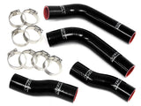 HPS Black Reinforced Silicone Coolant Hose Kit (4pc set) for front radiator (57-1315-BLK)