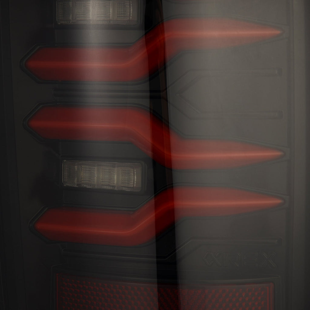 02-06 Dodge Ram 1500/03-06 Dodge Ram 2500/3500 Truck LUXX-Series LED Tail Lights Black-Red